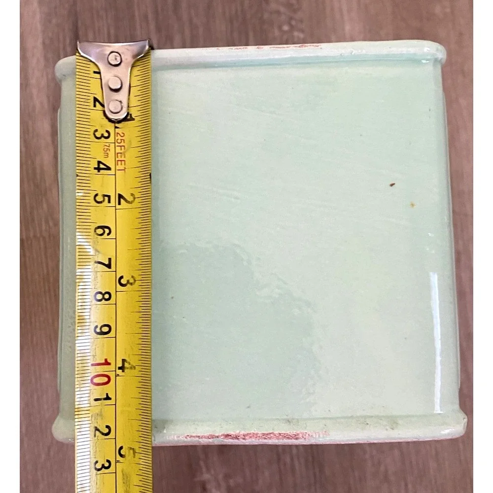 Sur La Table Salt Box Italian‎ Ceramic Lid Sale Antica Italy Biscotti Green Mint